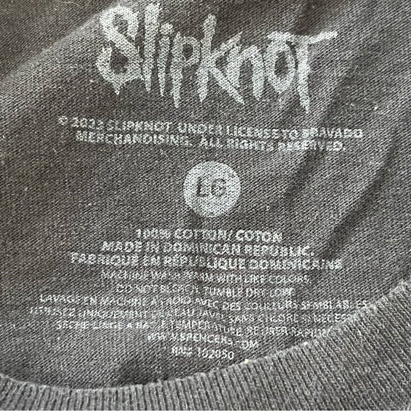 Slipknot T-Shirt The Devil In I VHS Band Mens Large Rap Metal Rock Band Horror - Picture 4 of 7